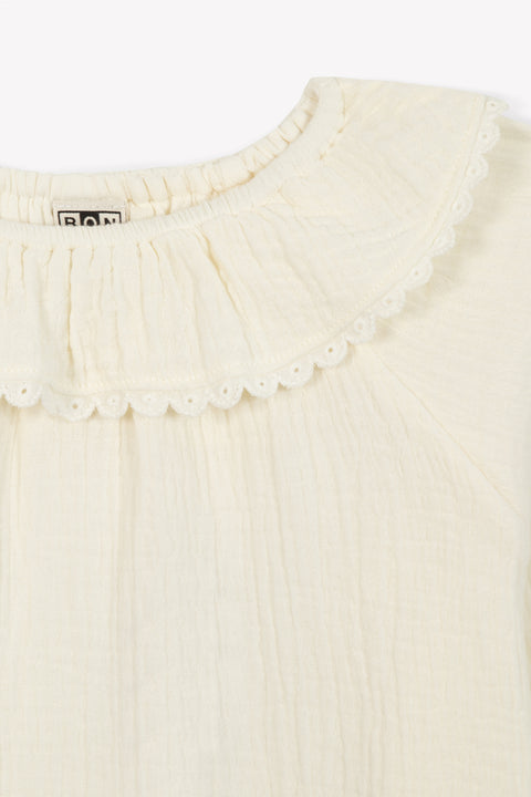 Blouse - Solange écru gaze de coton - Image principale