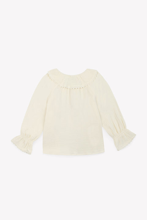 Blouse - Solange écru gaze de coton - Image principale