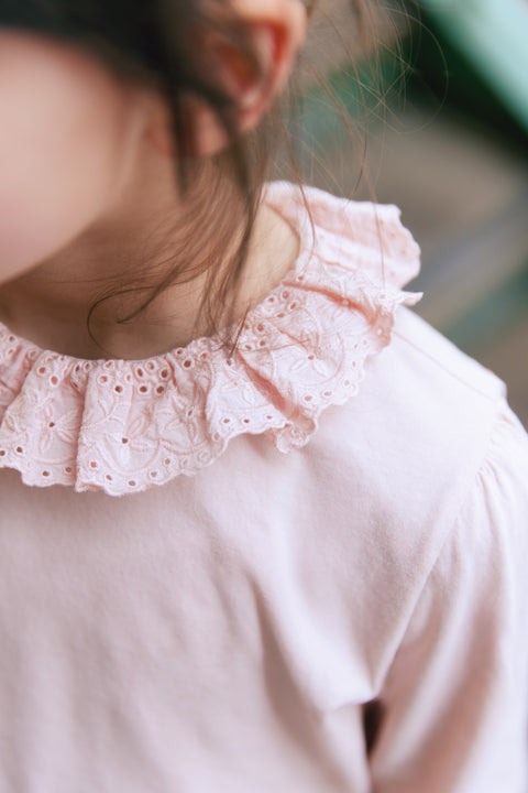 Blouse - Solange rose gaze de coton - Image principale