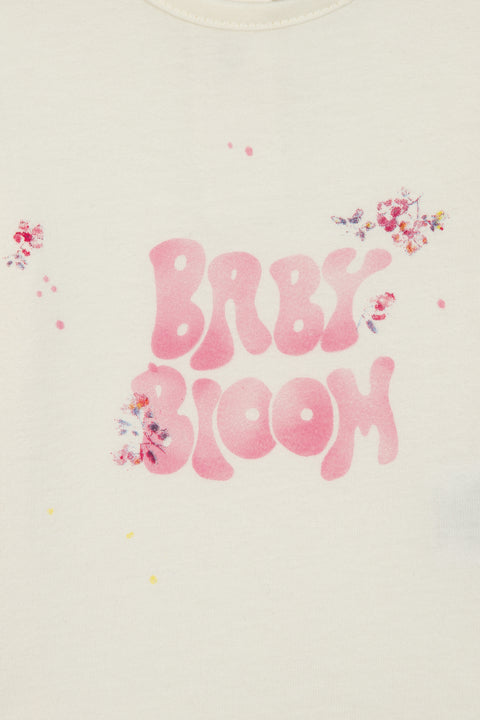 T -shirt - Baby Girl in organic cotton Print Baby Bloom - Image principale
