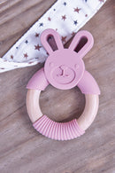 Hochet - Silicone rose