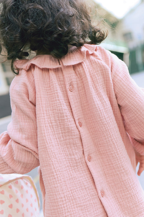 Blouse - Mamour rose coton biologique - Image principale