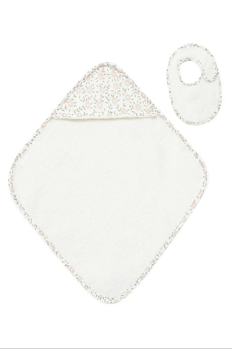 Sortie de bain et Bavoir - rose - Image principale