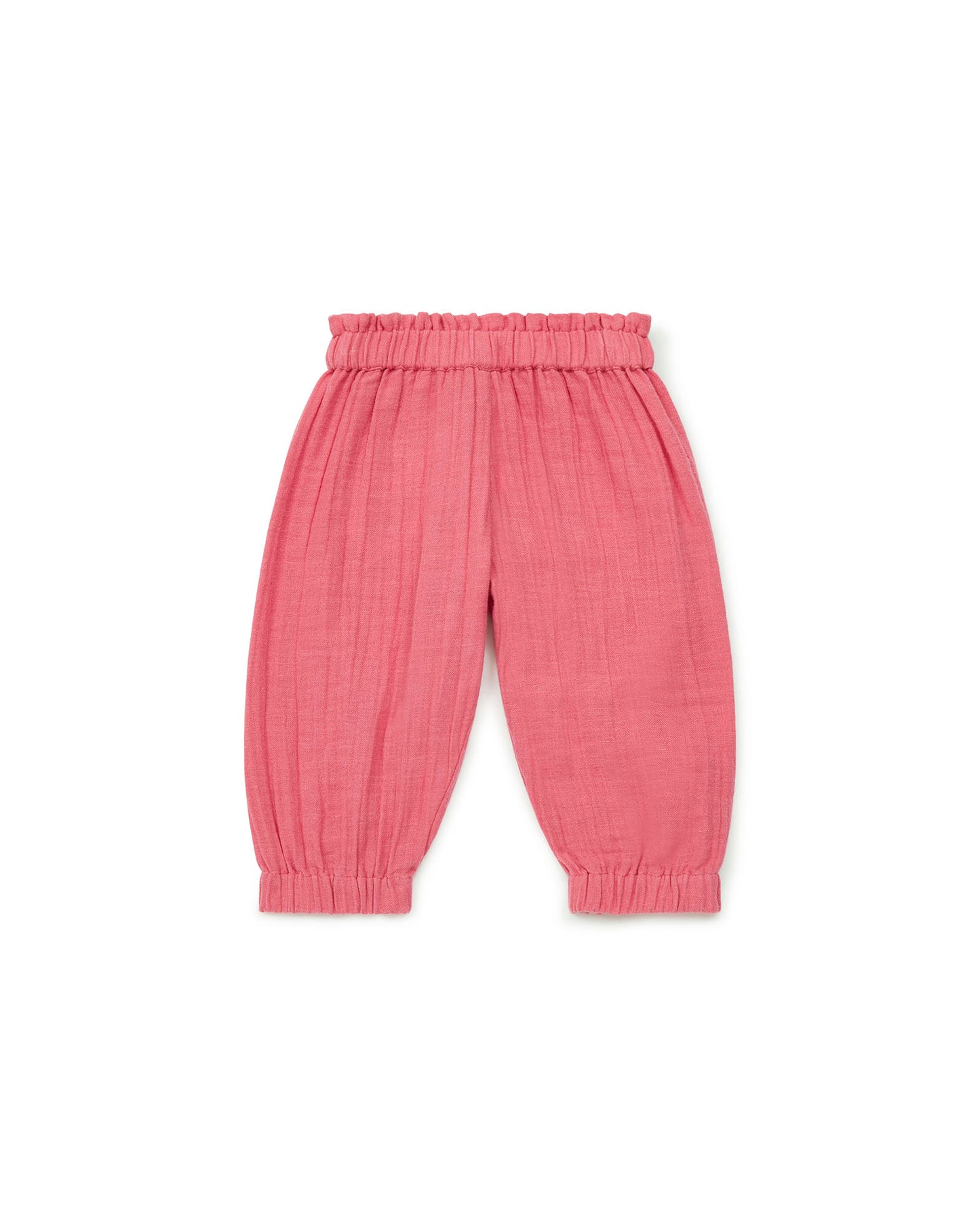Pantalon - en gaze de coton bébé fille 100% coton biologique