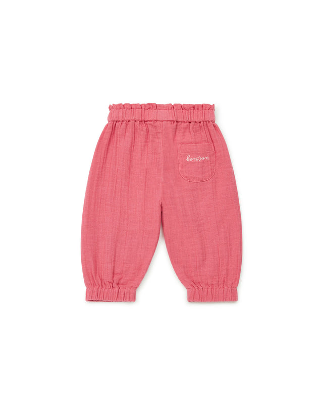 Trousers - in cotton gauze Baby Girl 100% organic cotton - Image alternative