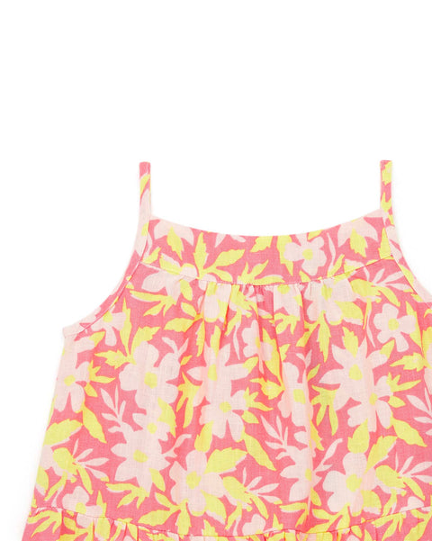 Blouse - Short sleeves in light denim Girl - Image principale