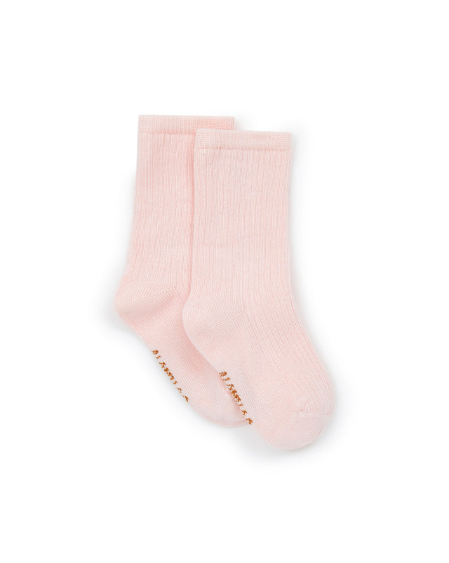 Chaussette - rose coquillage fille - Image alternative