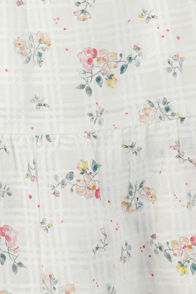 Dress - in cotton gauze Print flowery - Image alternative