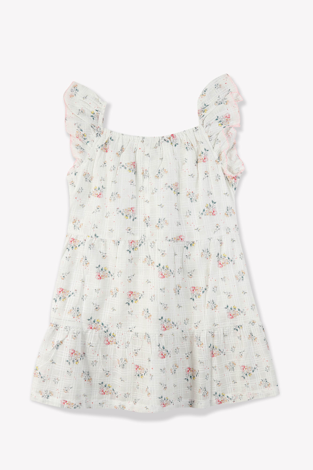 Robe - en gaze de coton imprimé fleuri