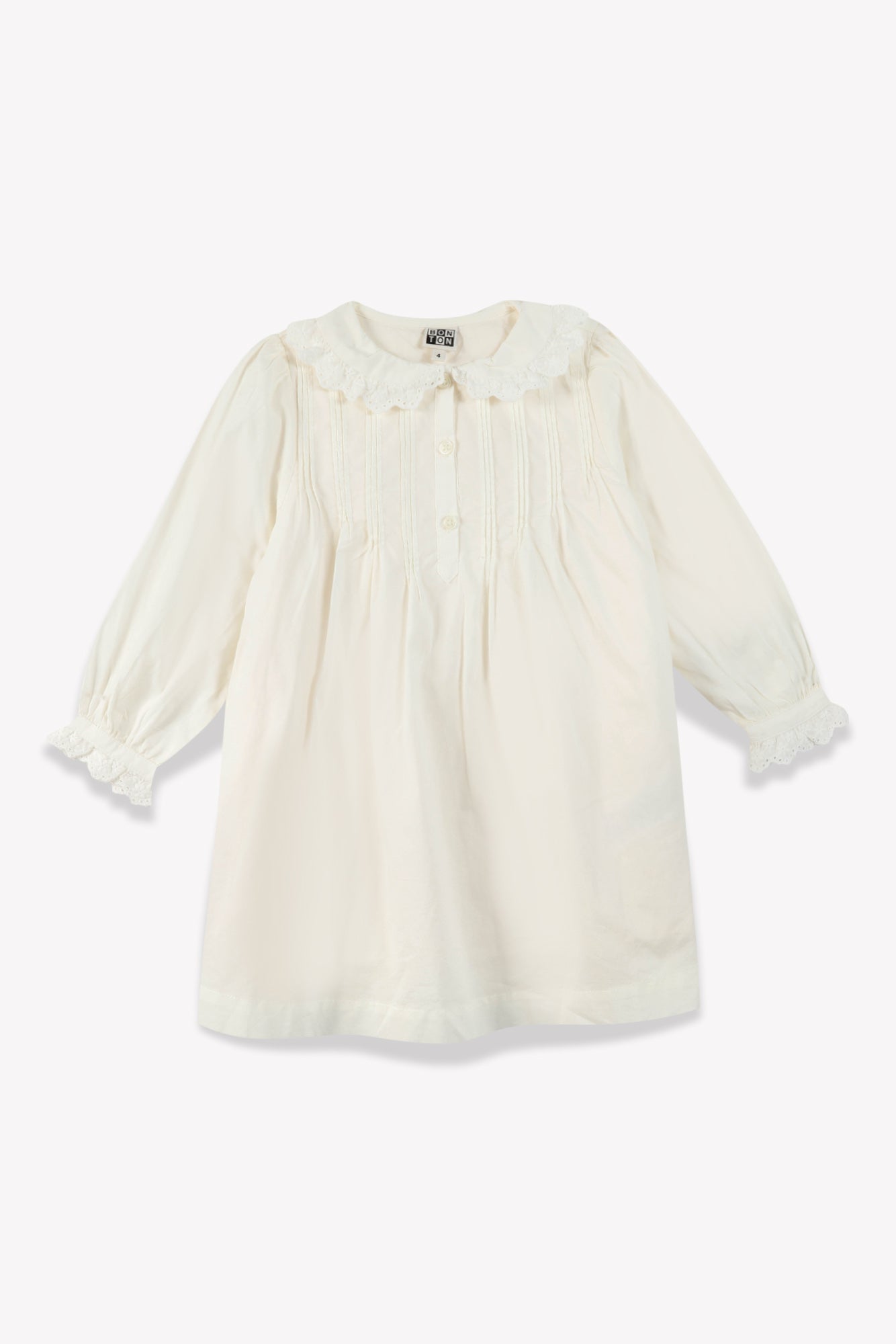 Dress - Girl Poplin embroidered cotton