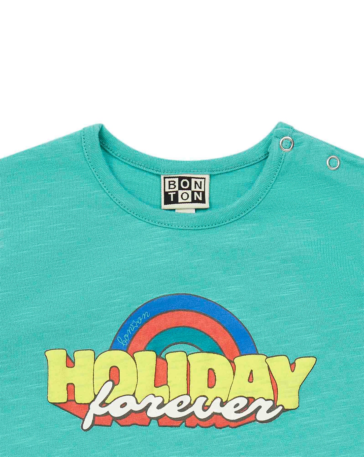 T-shirt - bébé en coton biologique imprimé Holiday