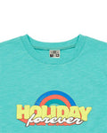 T-shirt - garçon en coton biologique imprimé Holiday