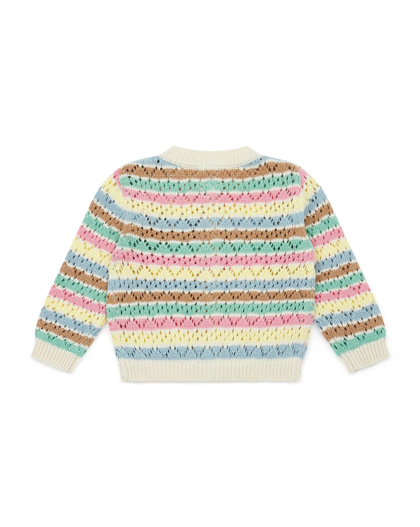 Cardigan - Baby Pastel stripes