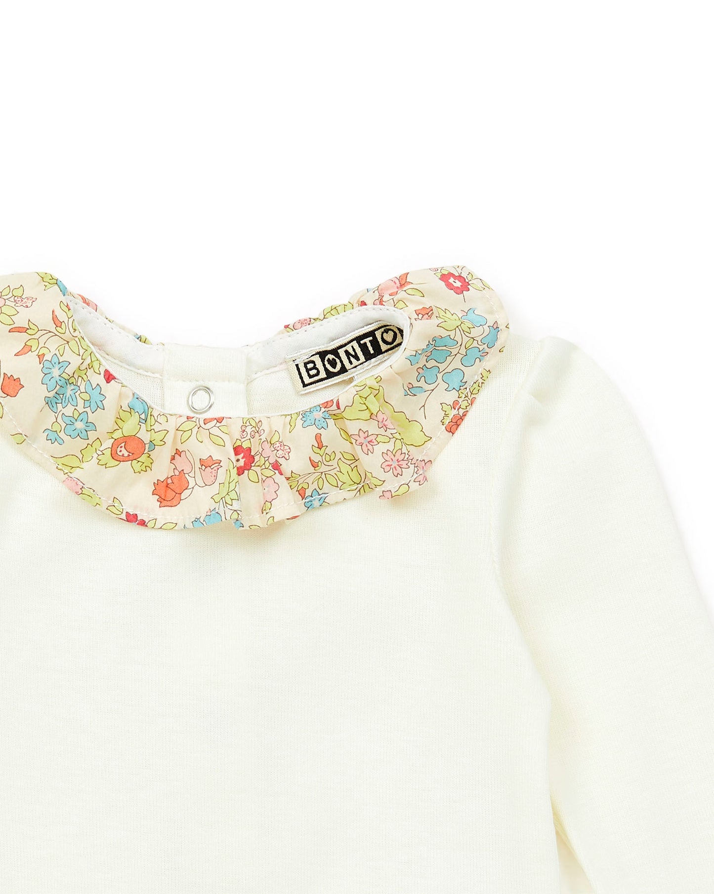 Body - Collar Flowers made with Liberty Manufacture 100% Organic cotton Baby