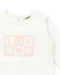 Pajamas - in organic cotton Baby Girl Print Lov mum