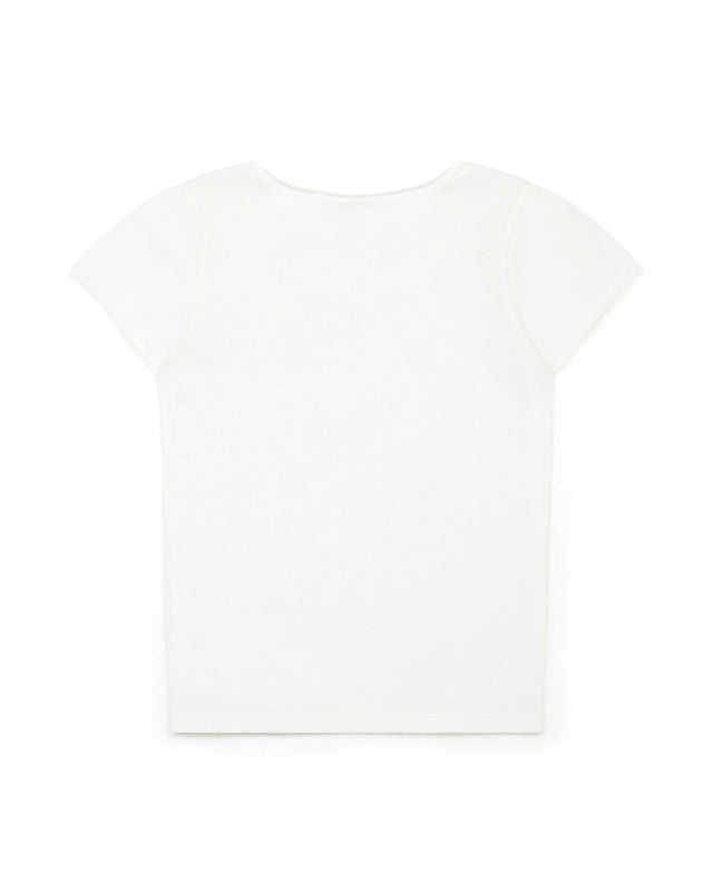 T -shirt - Print Lucky me Girl 100% organic cotton - Image alternative