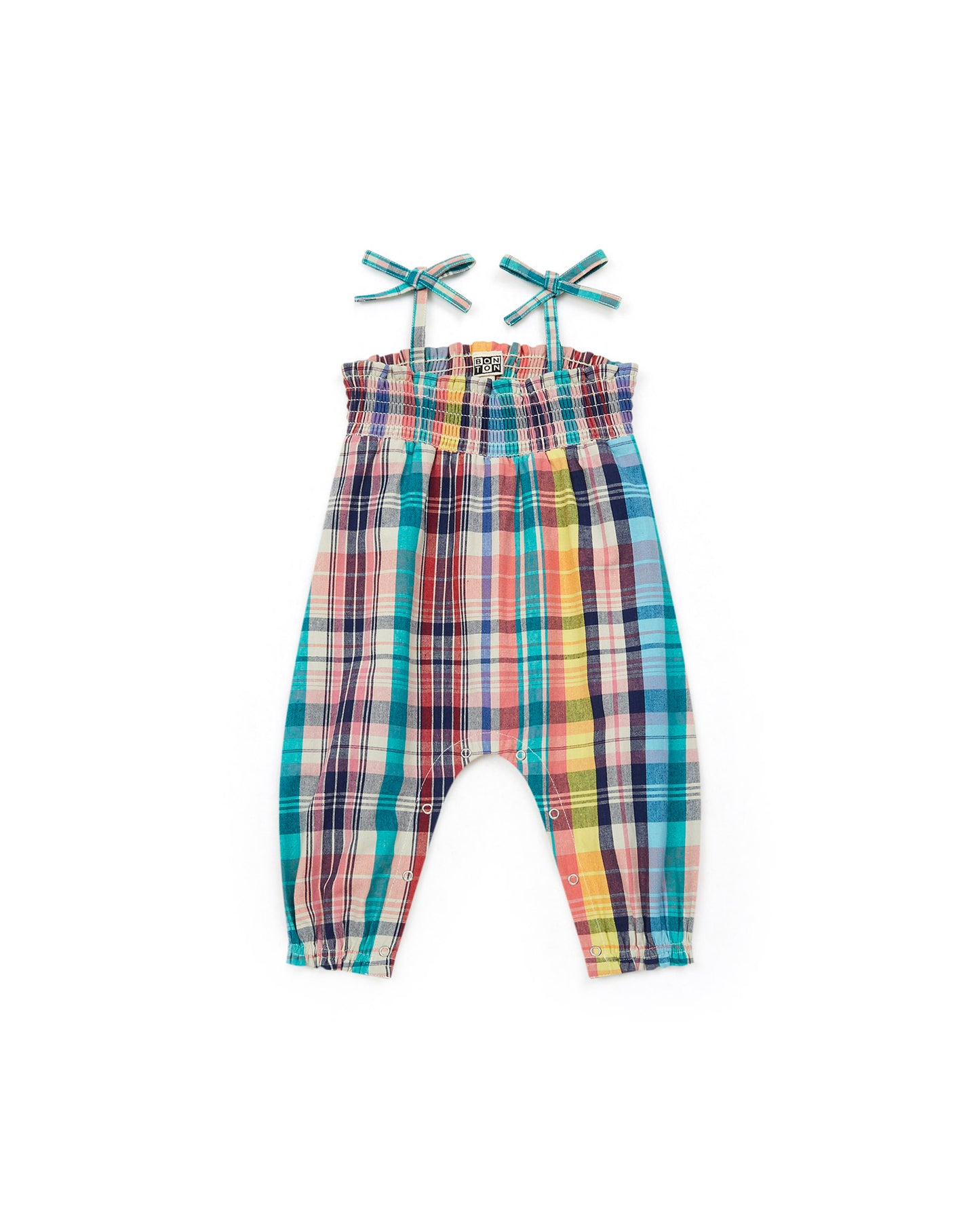 Jumpsuit - in cotton and linen Printe Baby