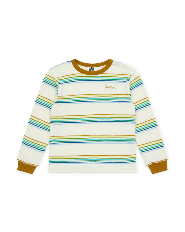 T -shirt - Multicolor stripe Boy - Image principale