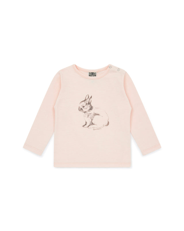 T-shirt - Baby Girl Organic cotton rabbit - Image principale