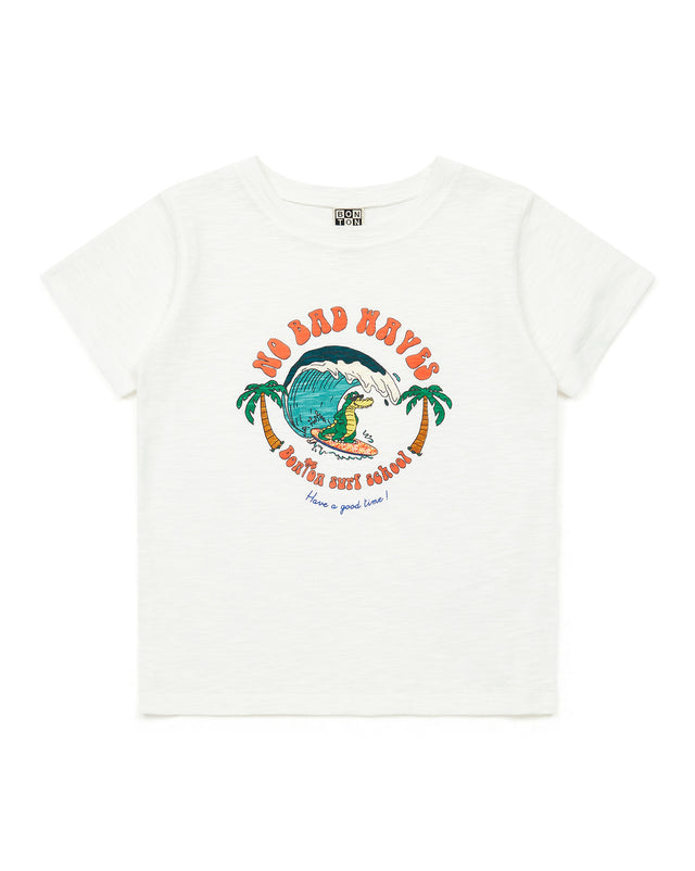 T-shirt - garçon en coton biologique imprimé - Image principale