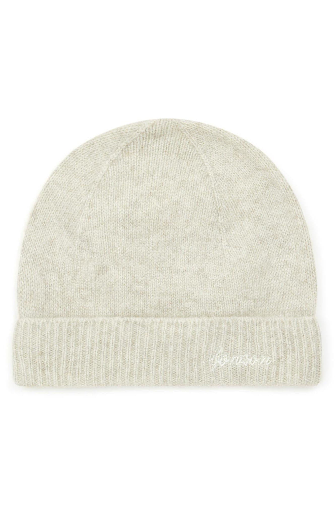 Beanie - Beige 100% Cashmere
