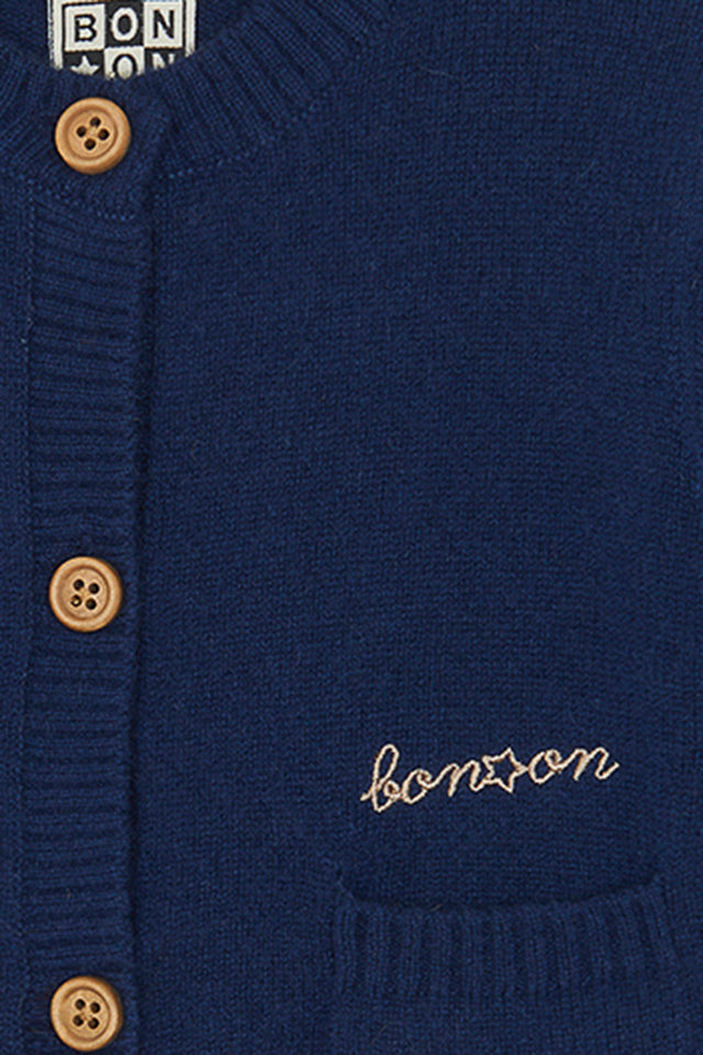 Cardigan - Blue Baby 100% Cashmere - Image alternative