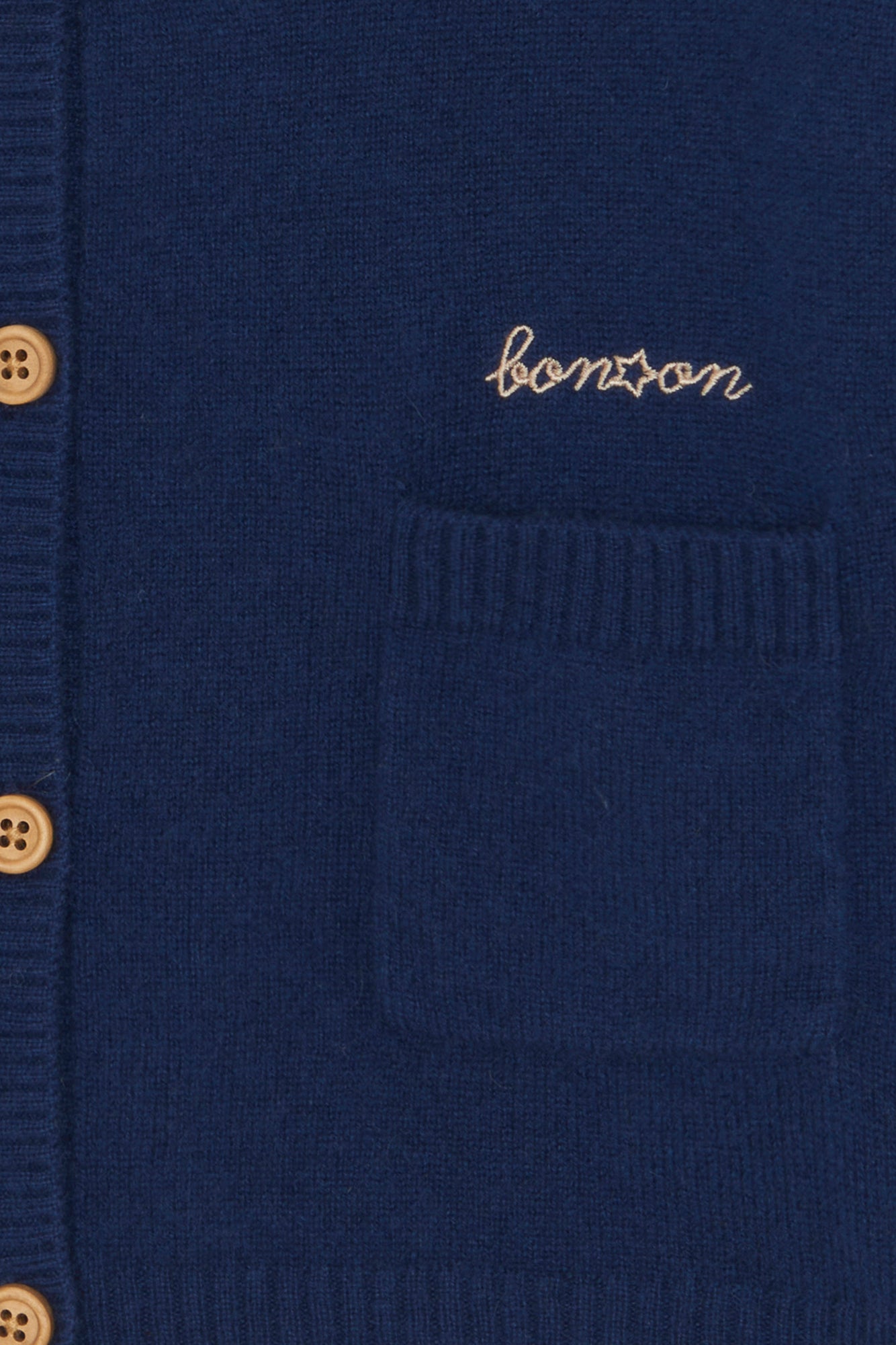 Cardigan - Blue 100% Cashmere