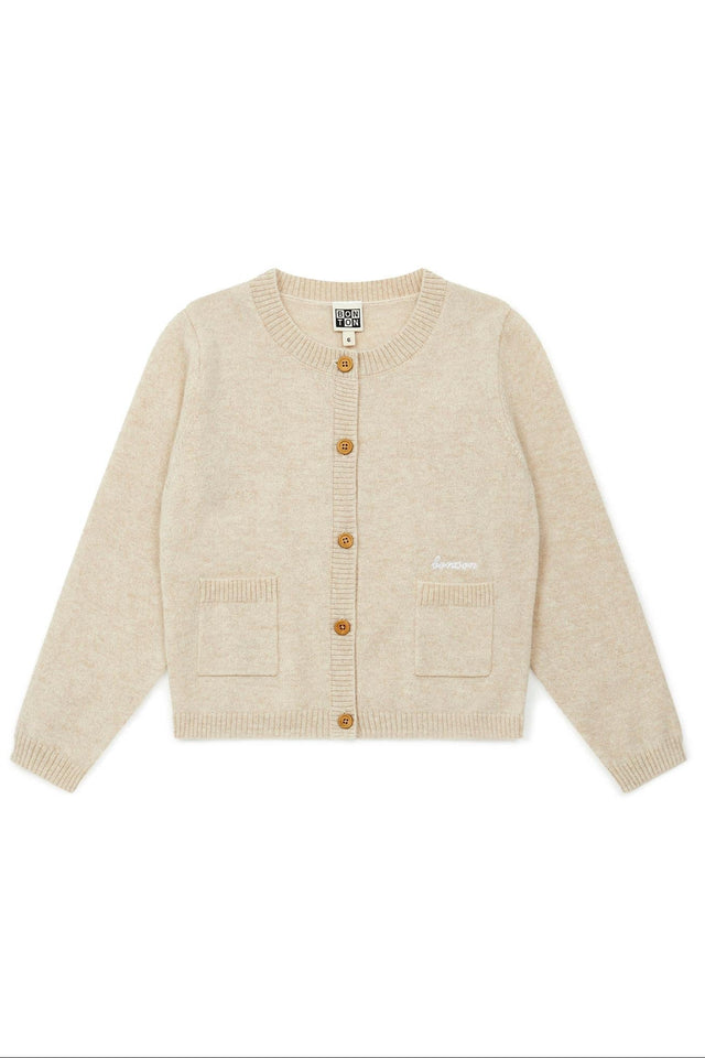 Cardigan - Beige 100% cachemire - Image principale