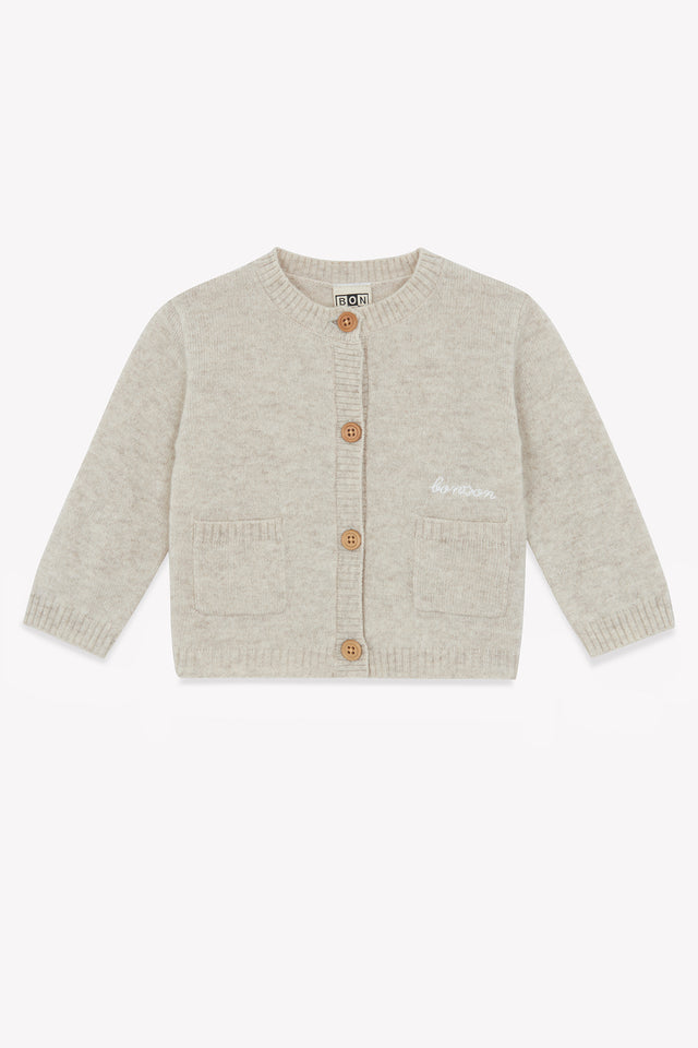 Cardigan - Beige Bébé 100% cachemire - Image principale