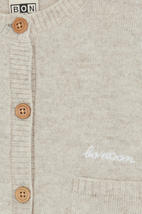 Cardigan - Beige Bébé 100% cachemire - Image principale