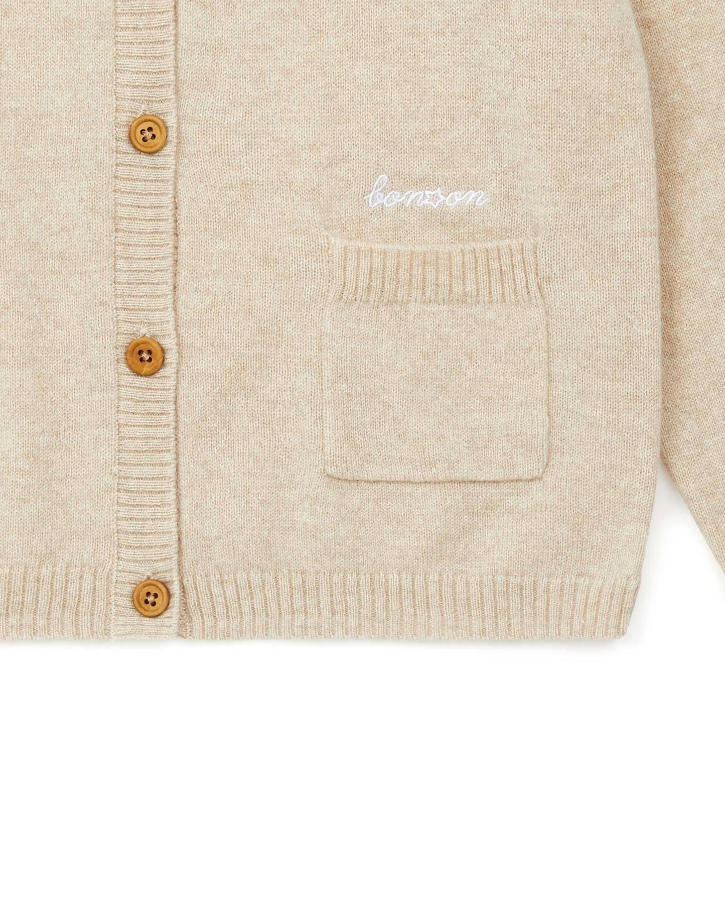 Cardigan - Beige 100% cachemire