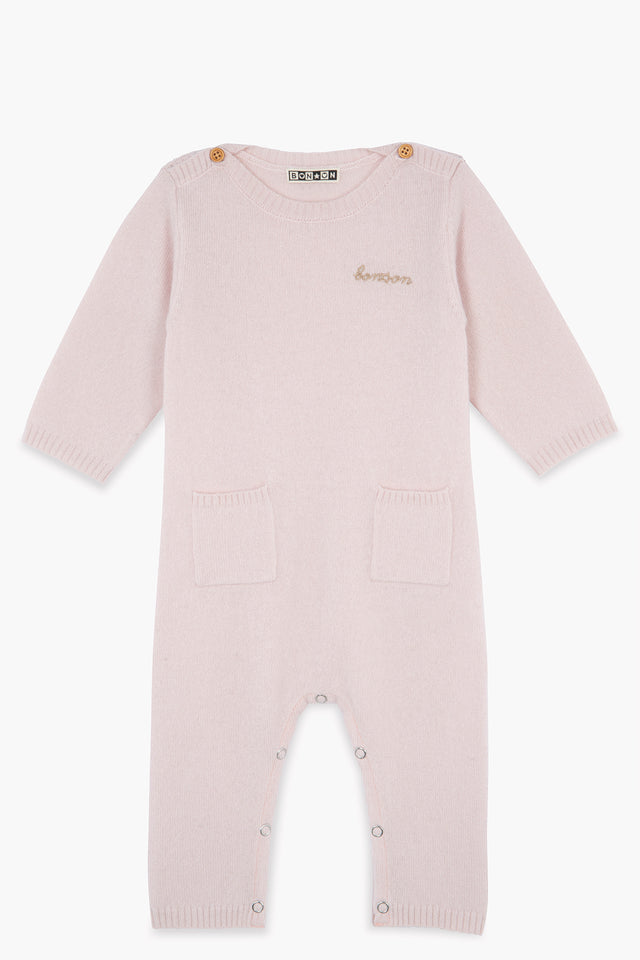 Jumpsuit - Baby Pink 100% Cashmere - Image principale