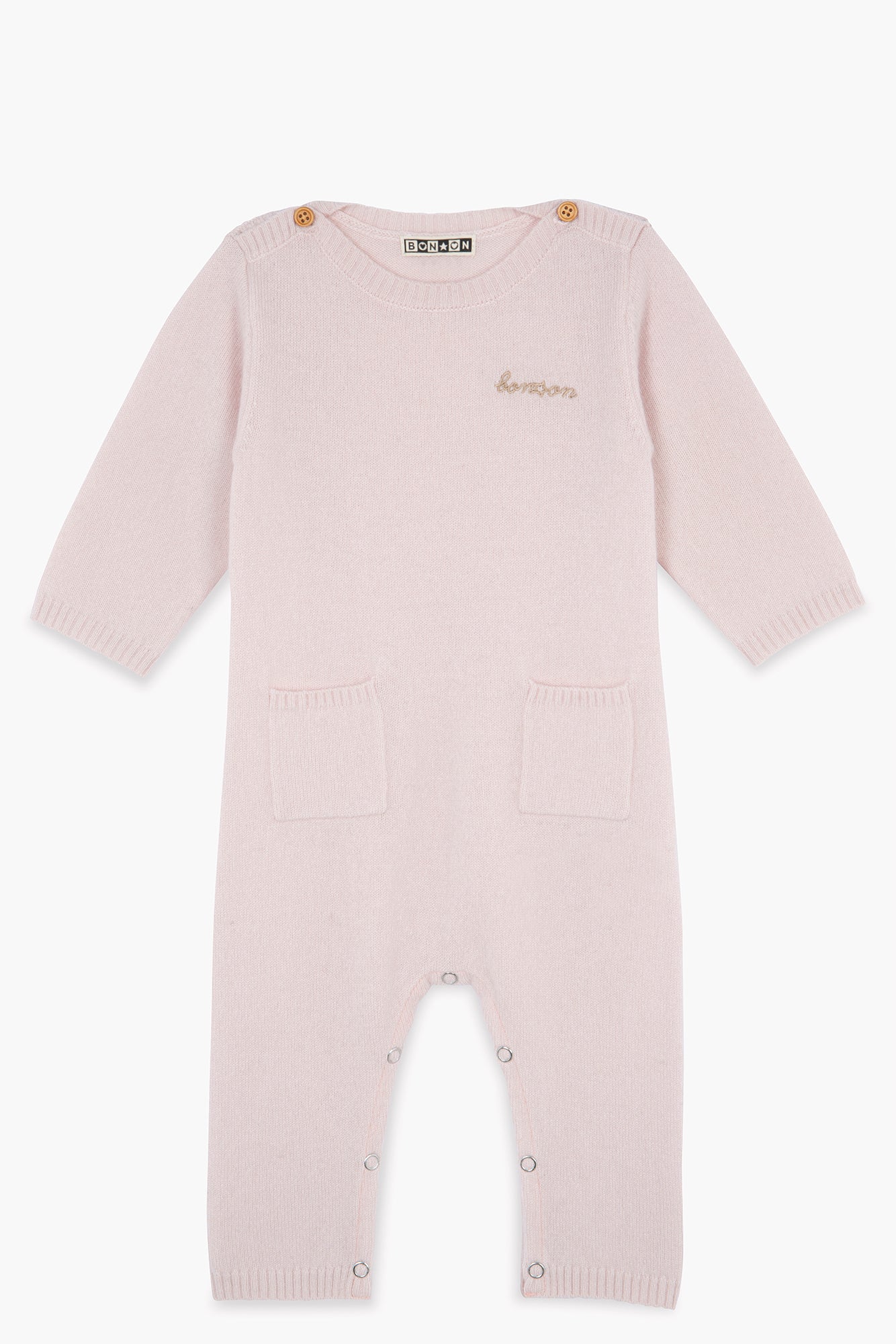 Jumpsuit - Baby Pink 100% Cashmere