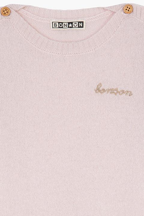 Combinaison - Bébé rose 100% cachemire - Image principale