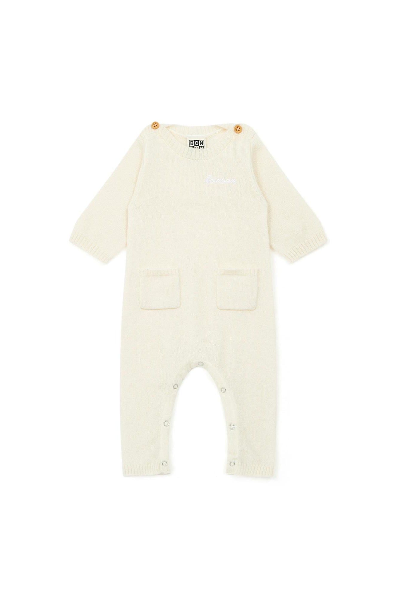 Combinaison - Bébé beige 100% cachemire