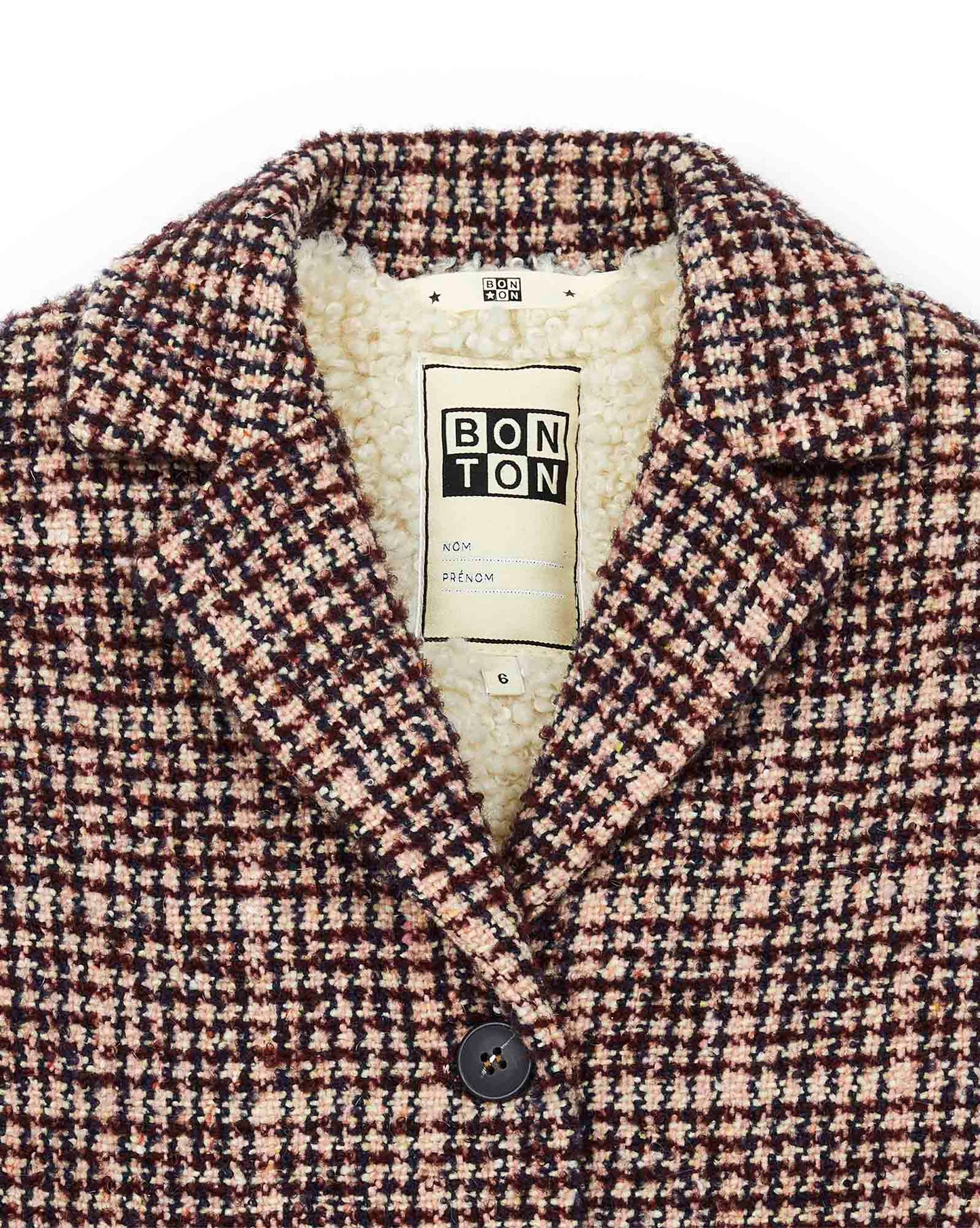 Coat - Girl tweed Wool mixed