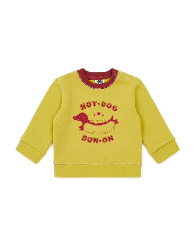 Sweatshirt - Baby "HOT DOG" 100% Organic cotton - Image principale