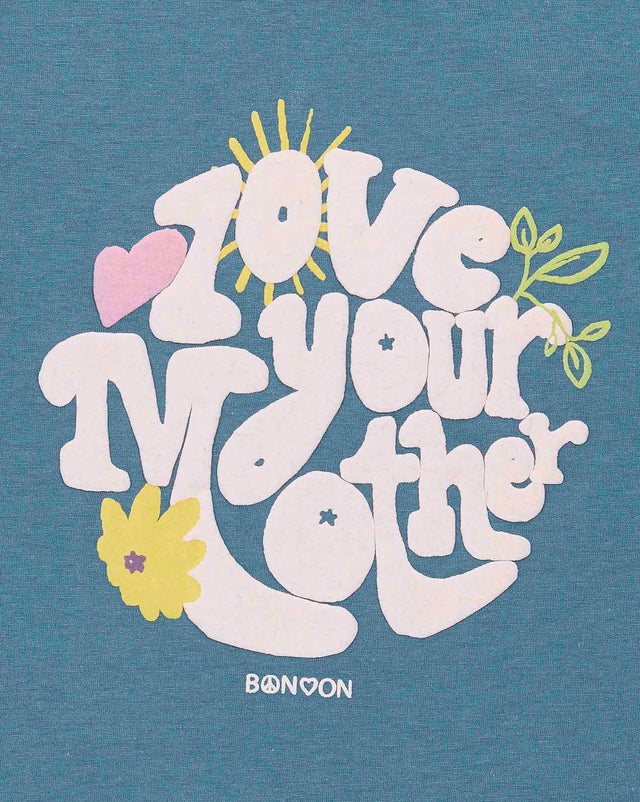 T -shirt - Girl "Love Your Mother" 100% Organic cotton - Image alternative