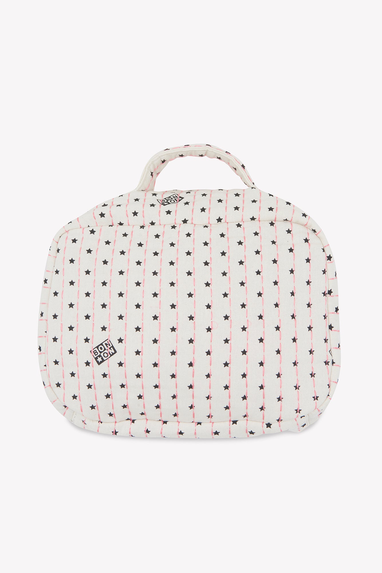 Suitcase - Valica Beige in cotton quilted Print star