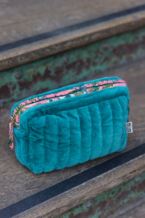 Trousse - Velour moyen modèle vert - Image principale