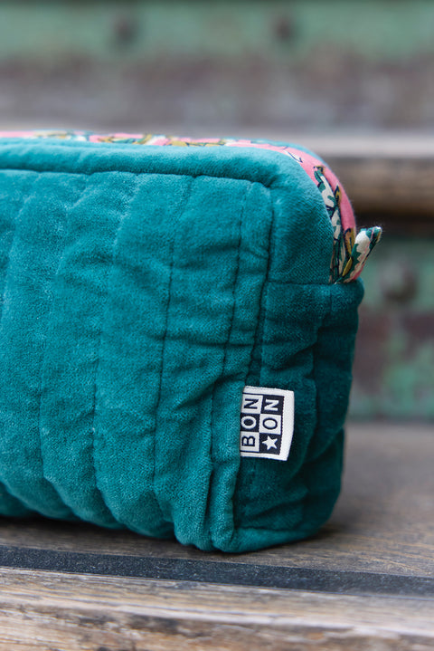 Trousse - Velour moyen modèle vert - Image principale