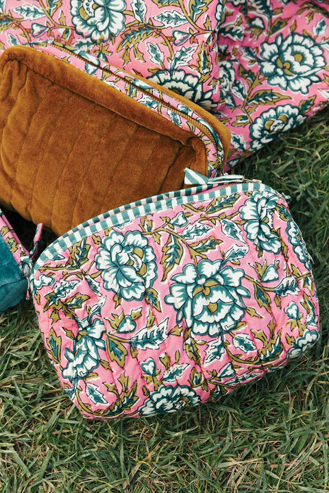 Trousse - Imprimé rose - Image principale