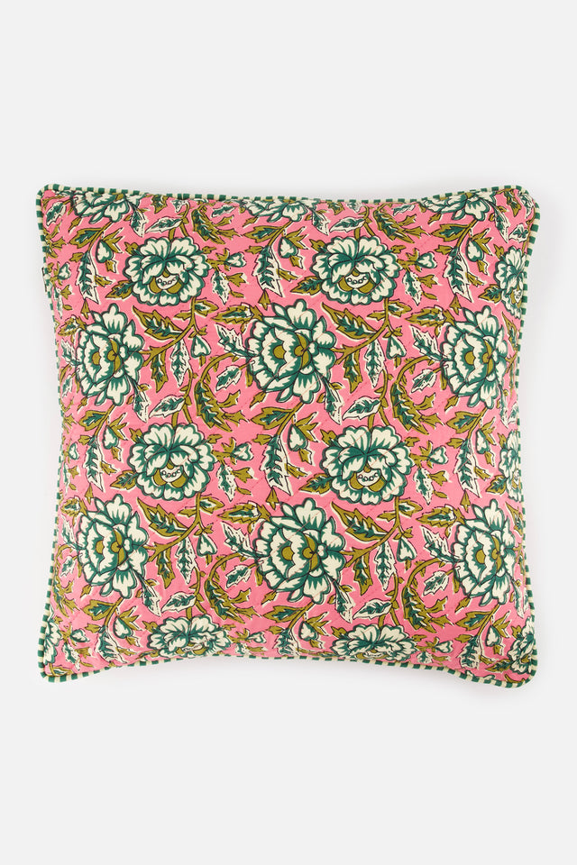 Coussin - Imprimé rose - Image principale