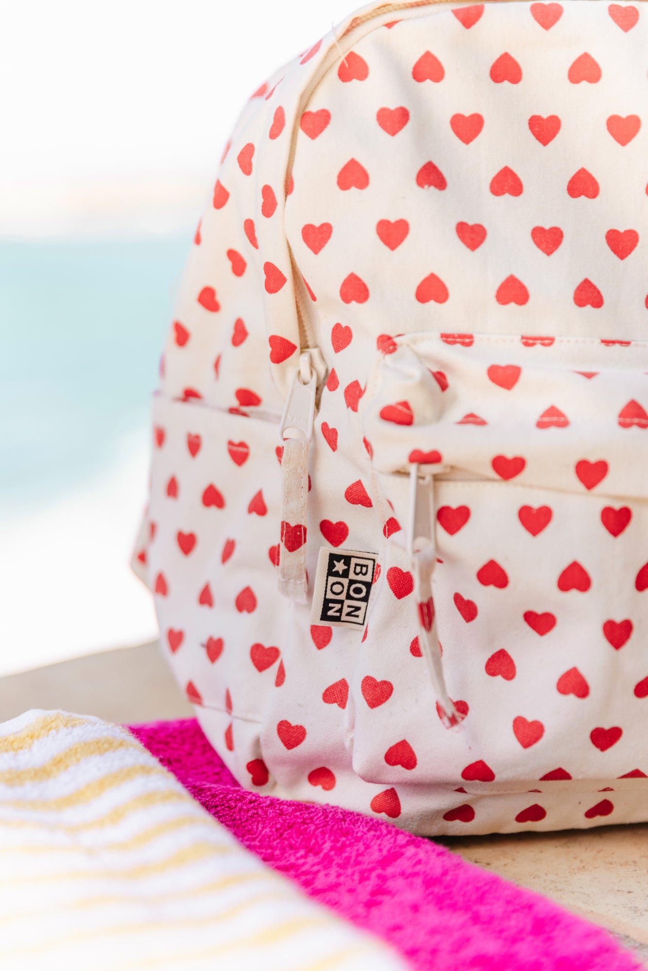 Backpack - Heart Red