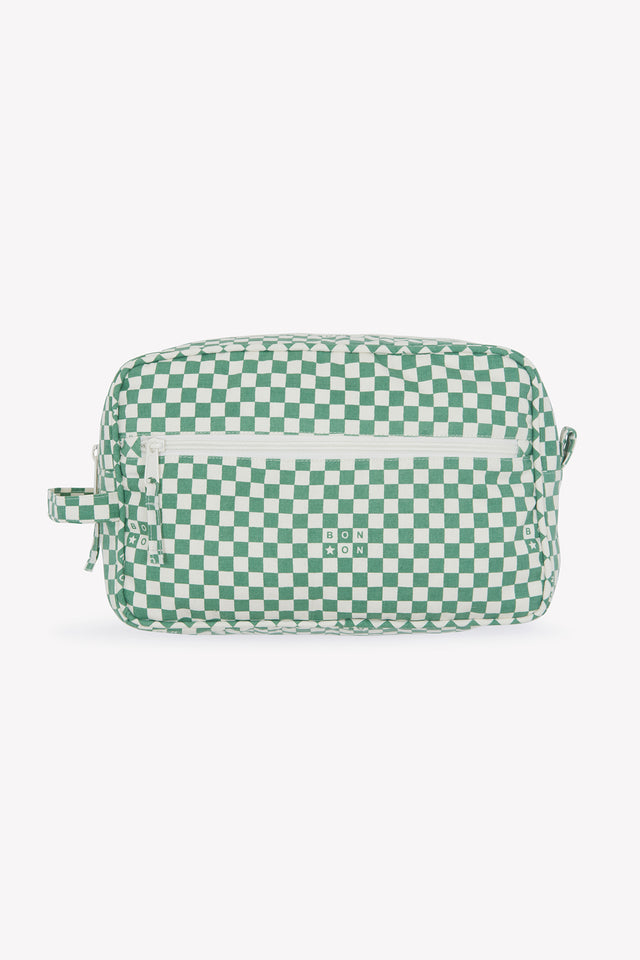 Trousse - Damier vert - Image principale