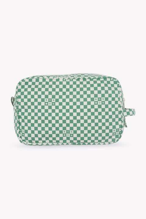 Trousse - Damier vert - Image principale