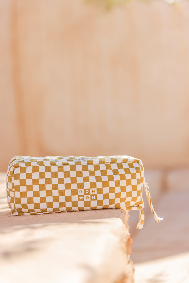 Trousse - Damier noisette - Image principale