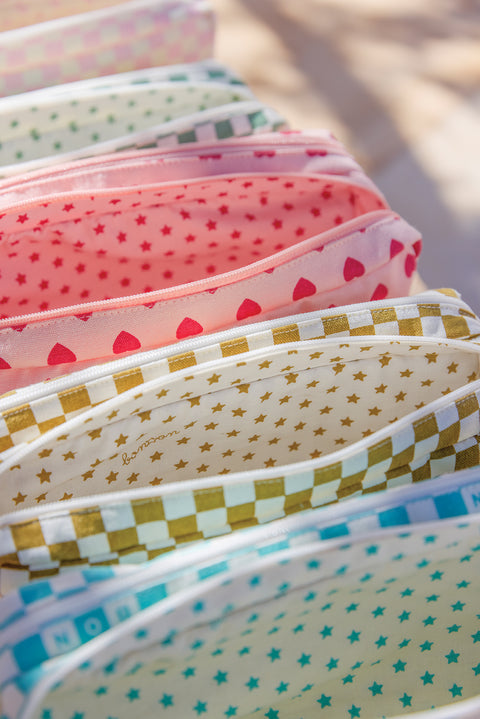 Trousse - Damier noisette - Image principale