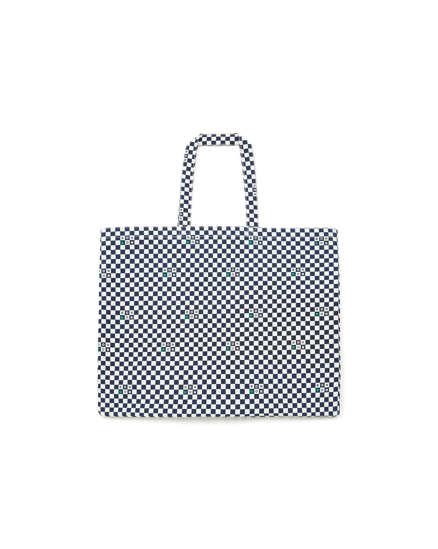 Grand Cabas - Jo bleu Damier