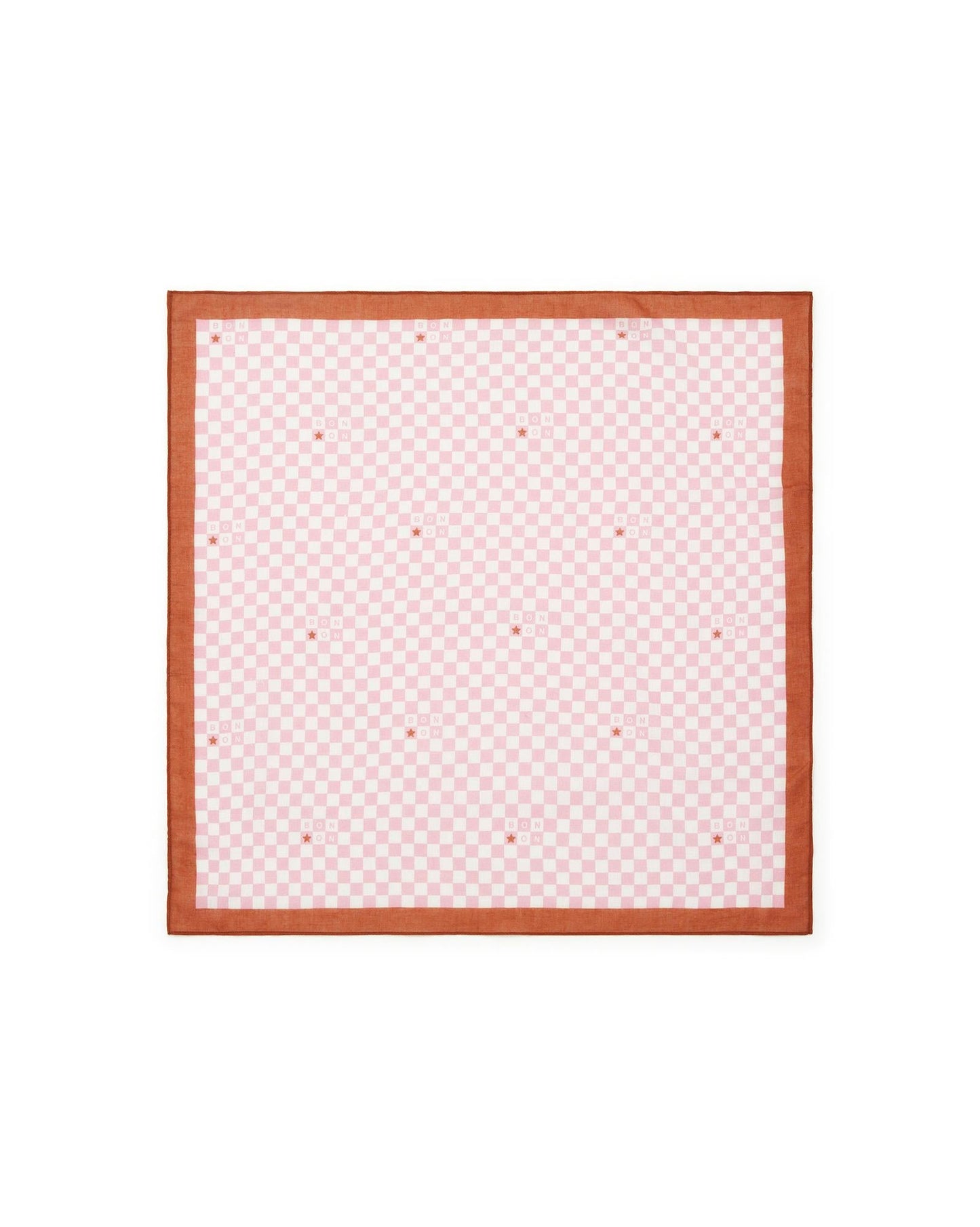 Foulard - rose Damier